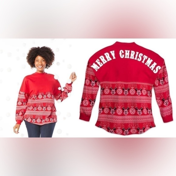 Disney Tops - Disney Spirit Jersey - Holiday Mickey Mouse size L